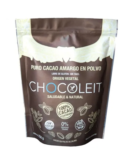 Chocoleit Cacao en Polvo Puro Ecuatoriano 