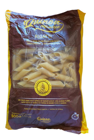 Pasta Seca Artesanal Penne Rigatti x 500g - Quinoa Catamarca