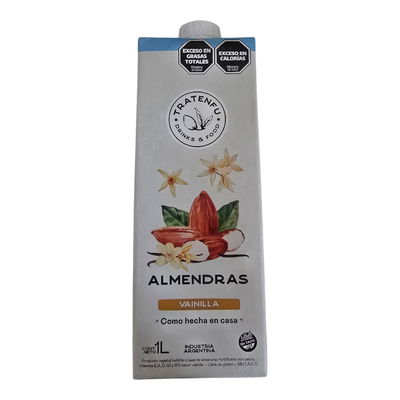 Leche de Almendras Tratenfu Vainilla 1 Litro