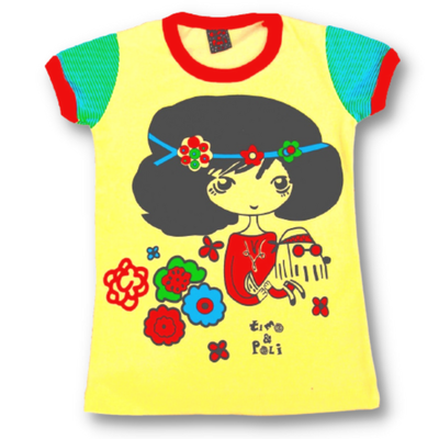 Remera Hippie Amarilla