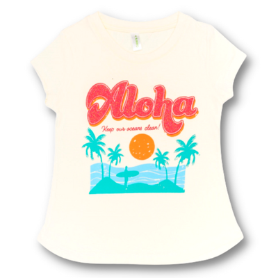 Remera Aloha Amarilla Claro