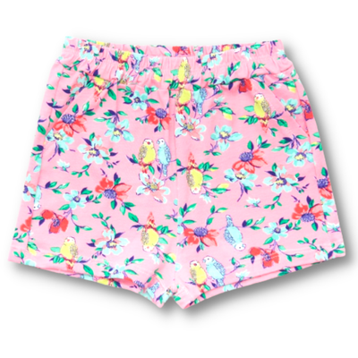 Short Algodón Pajaritos Rosa