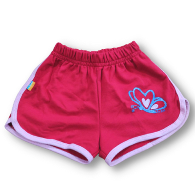 Short Deportivo Rojo con Rosa