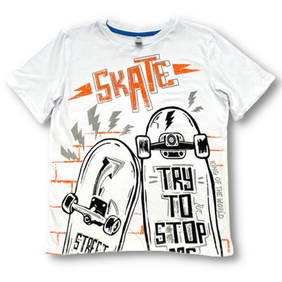 Remera Skate Blanca