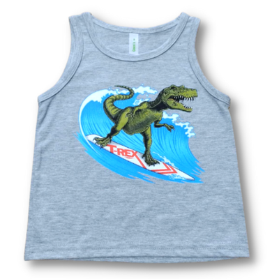 Musculosa Dino Surf Gris