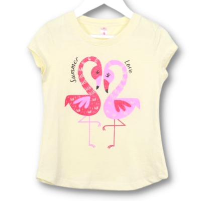 Remera Flamencos Summer Amarilla