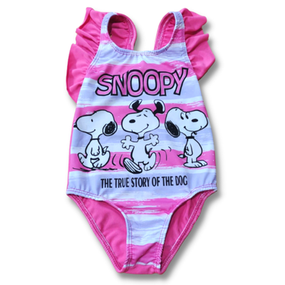 Malla Enteriza Snoopy Fucsia