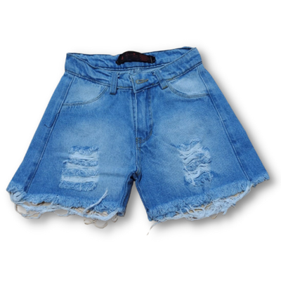 Short de Jean Mom Celeste con Rotura