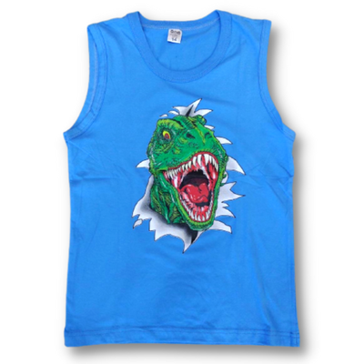 Musculosa Dino Celeste