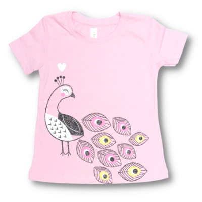 Remera Pavo Real Rosa