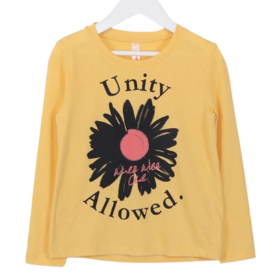 Remera Flor Unity Amarilla