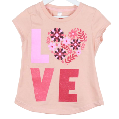 Remera Love Rosa Viejo