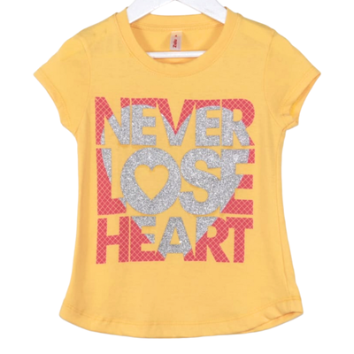 Remera Never Lose Heart Amarilla