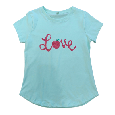 Remera Love Cereza Verde