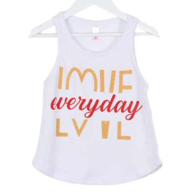 Musculosa Love Blanca