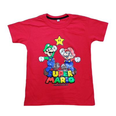 Remera Super Mario Roja