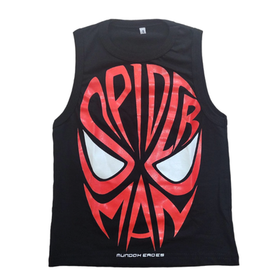 Musculosa Hombre Araña Negra