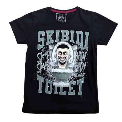 Remera Skibidi Toilet Negra