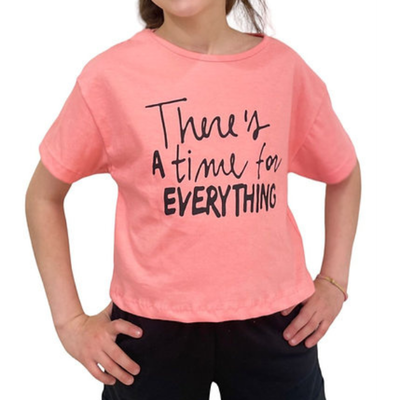 Remera Corta Every Thing Coral