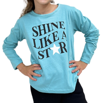 Remera Star Celeste