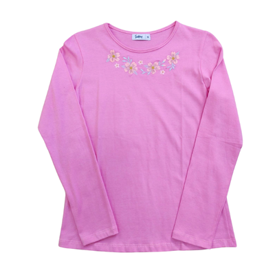 Remera Flores Rosa