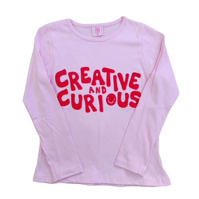 Remera Creative and Curious Rosa