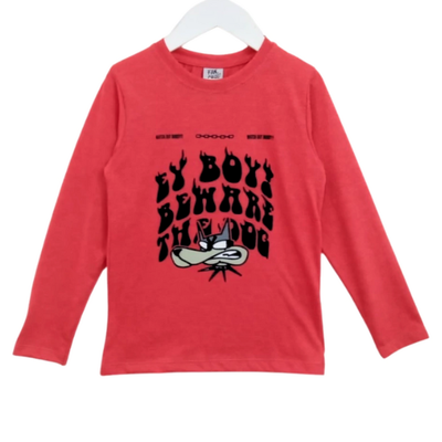 Remera Ey Boy! Roja