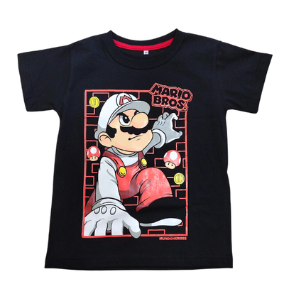 Remera Mario Bros Negra