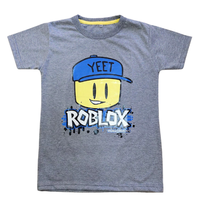 Remera Roblox Gris