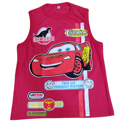 Musculosa Cars Roja