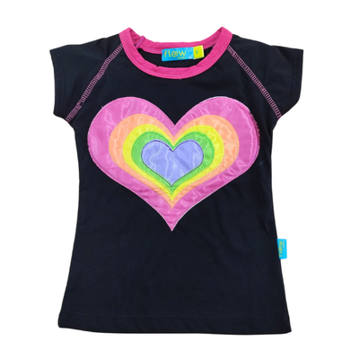 Remera Corazón Negra