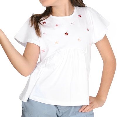 Remera Blanca Estrellas