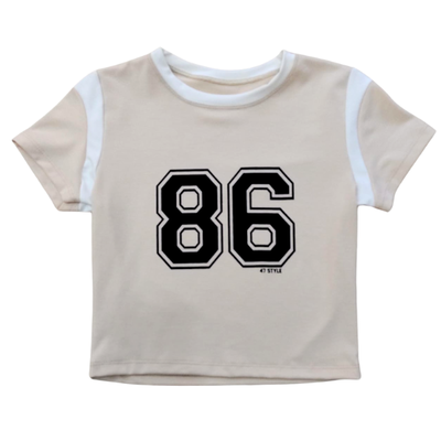 Remera 86 Beige