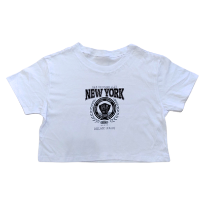 Remera New York Blanca