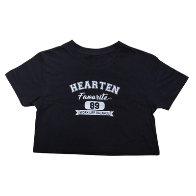 Remera Hearten Negra