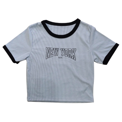 Remera New York Gris