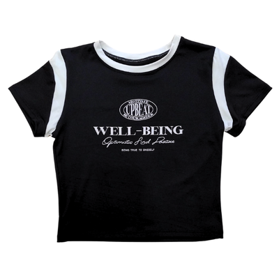 Remera Well Being Negra