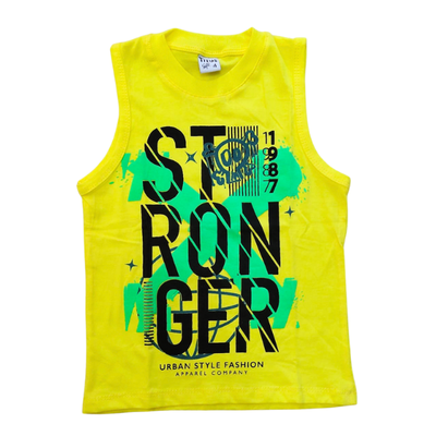 Musculosa Stronger Amarilla