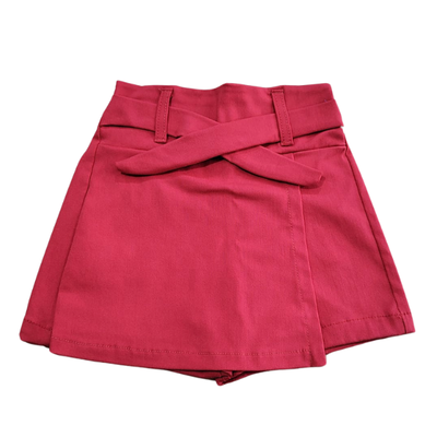 Short Pollera Rojo Bengalina