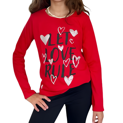 Remera Let Love Roja