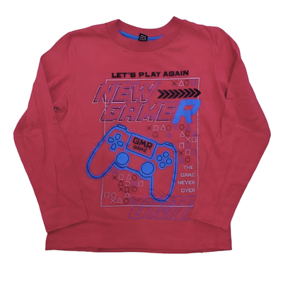 Remera Joystick New Gamer Bordo