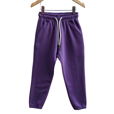 Babucha Frizada Con Elástico Violeta