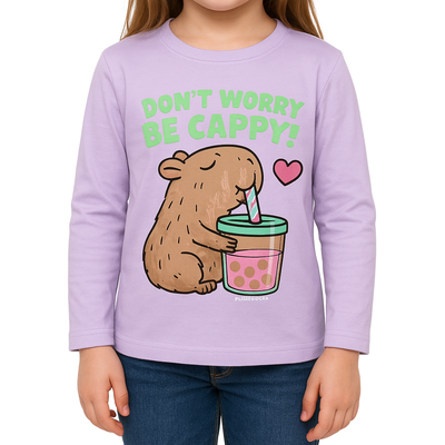 Remera Capybara Vaso Lila
