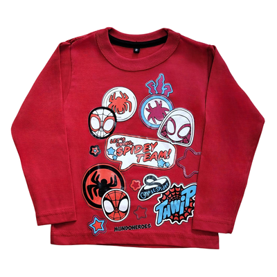 Remera Spider Team Roja