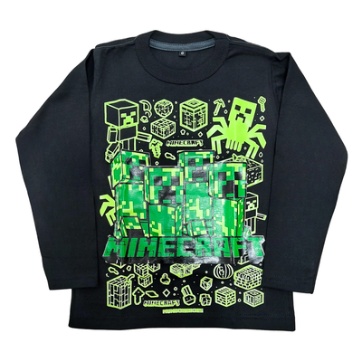 Remera Minecraft Negra
