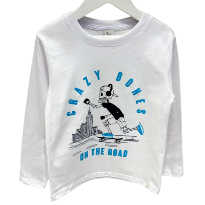 Remera Crazy Bones Blanca
