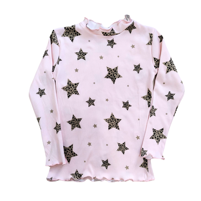 Media Polera Estrellas Rosa