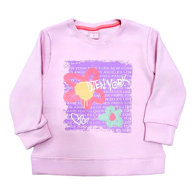 Buzo Flor New York Rosa