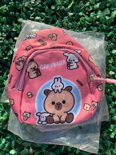 Mochila/bolso cruzado capibara/dino