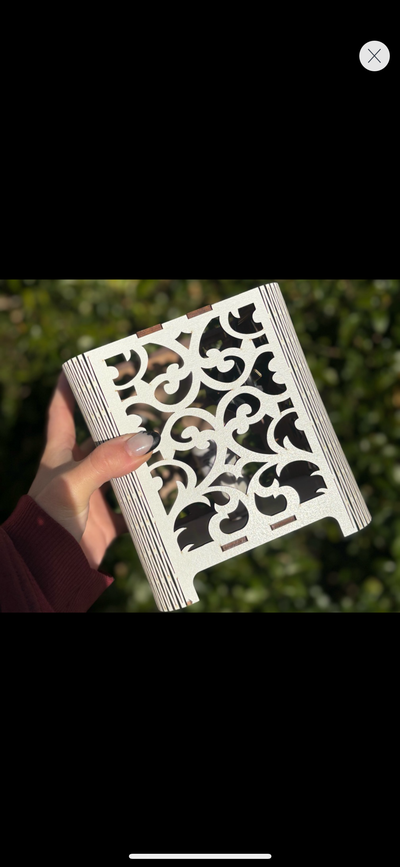 Lámpara de sal blanca 